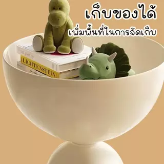 Sp โต๊ะข้างโซฟา น่ารัก ท๊อปเปิดปิดไดด มีที่เก็บของ วัสดุพลาสติก รุ่น 2025