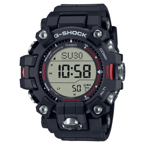 G-Shock นาฬิกาข้อมือผู้ชาย สายเรซิ่น สีดำ รุ่น GW-9500,GW-9500-1D