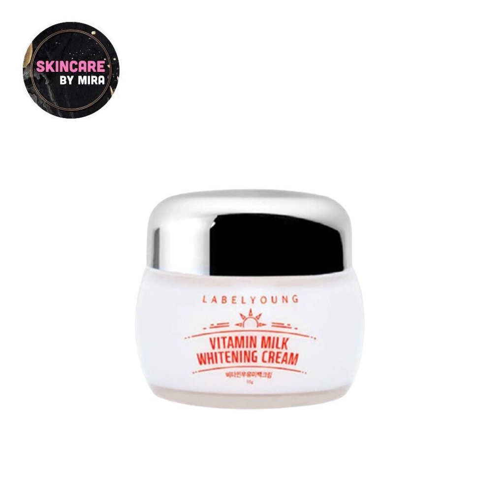 LABEL YOUNG Vitamin milk whitening cream 55 ml [ ครีมหน้าสด ]