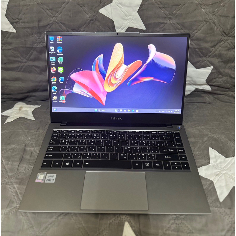 Notebook infinix CPU core i3 gen10 ram 8gb ssd256gb สภาพพร้อมใช้งาน