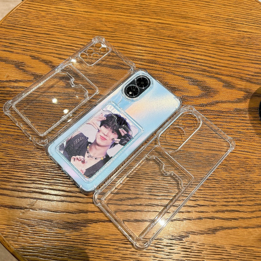 ราคาถูก เคสใส่บัตรใส OPPO A3 A3X A5S A7 A12 A15 A16 A17 A18 A38 A18 A54 A77S A58 A60 RENO5 RENO6Z RENO7Z RENO10 RENO11F