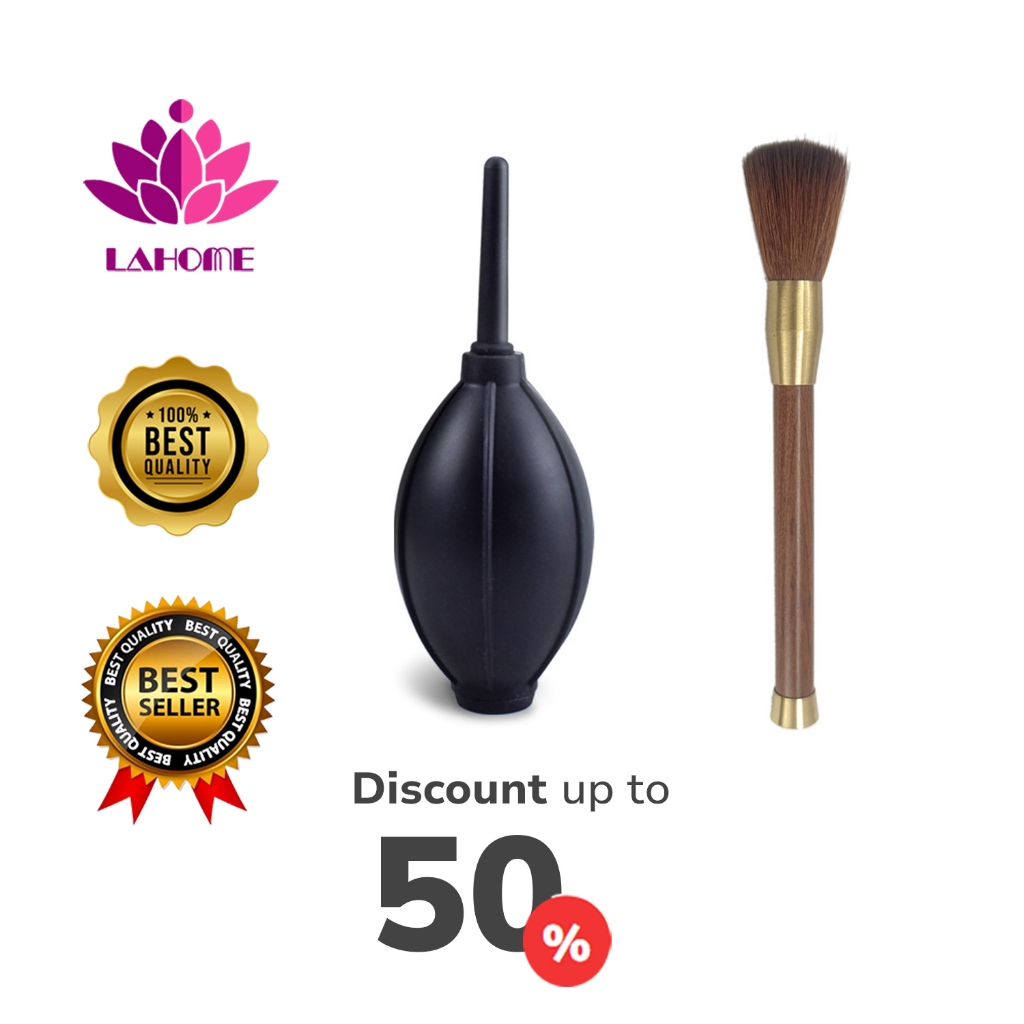 LaHome ลูกยางเป่าลม ทำความสะอาด ผงกาแฟ Soft Air Blower + Brush Cleaning Tool For Coffee Grinder
