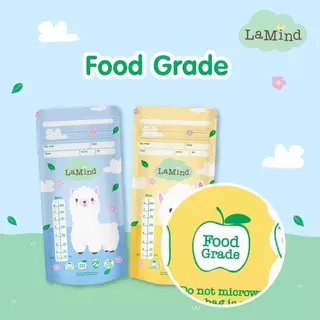 ถุงเก็บน้ำนม Lamind จาก ละมุน มีสองขนาดให้เลือก 5 ออนซ์ และ 8 ออนซ์ (แพค 12 กล่อง)