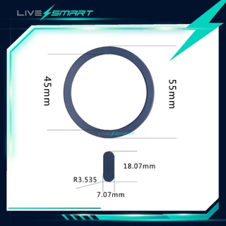 แผ่นแม่เหล็ก ติดหลังมือถือ LiveSmart Magnetic Plate R003 แผ่นเหล็กติดมือถือ