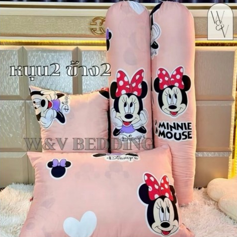 หมอนหนุน หมอนหนุนพิมพ์ลายการ์ตูน มาตรฐานขนาดใหญ่ (เลือกลายได้) หนุนสบายไม่ปวดคอ หมอนข้าง เนื้อผ้าคอตตอน - รูปที่ 5