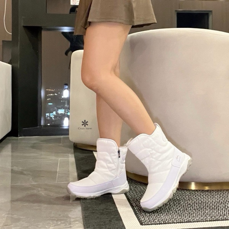 Crazy Snow บูทสั้นหน้ากว้างลุยหิมะ รุ่น Zipper Boots