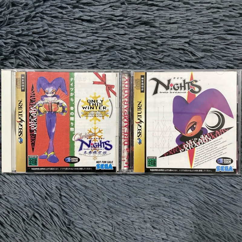 แผ่นแท้เครื่อง Sega Saturn เกมส์ Christmas Nights-Night into Dreams โซน 🇯🇵 มีคู่มือแผ่นสภาพดีเล่นได้