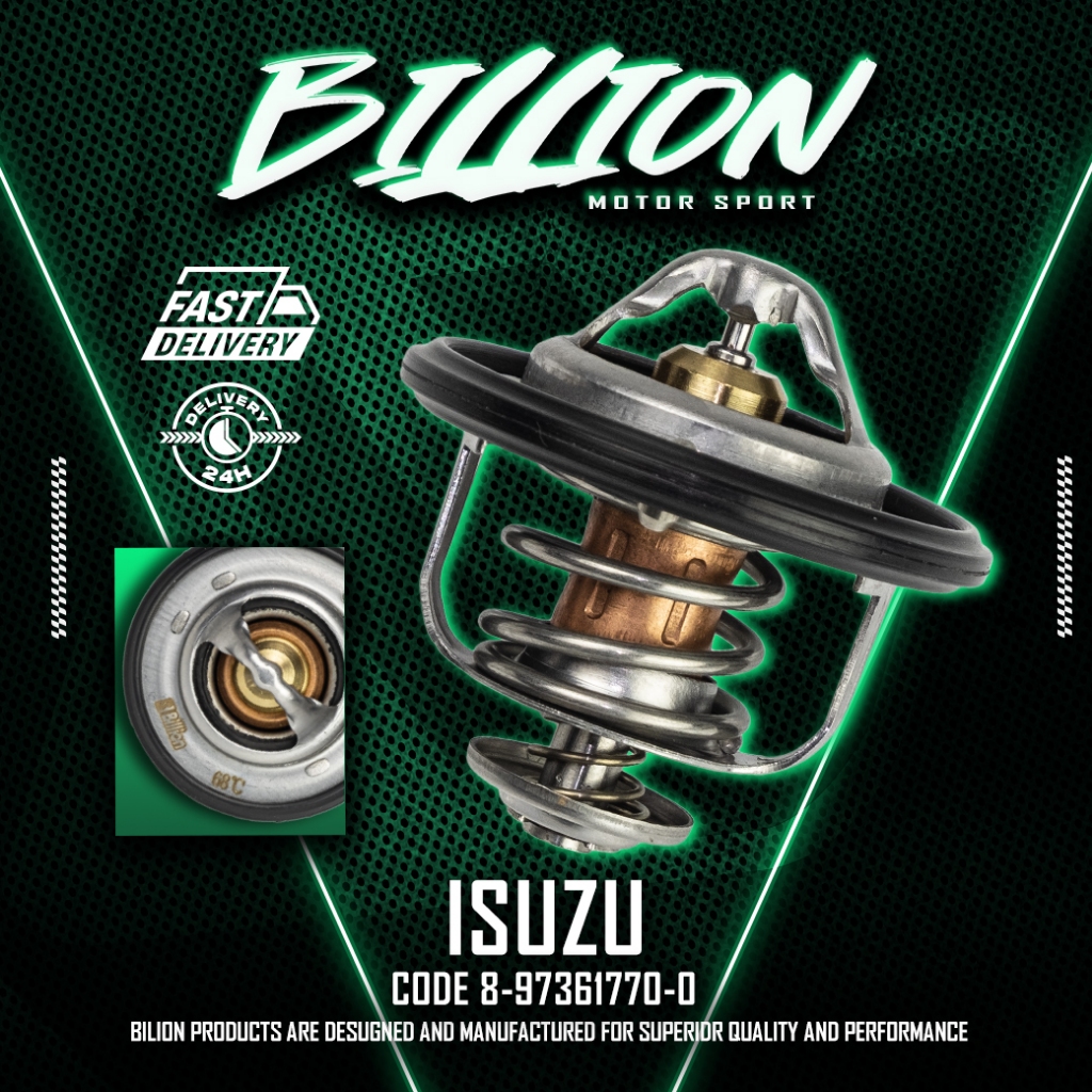 Billion Thermostat 68° วาล์วน้ำ Billion 68 องศา [Part No,8-97361770-0] ISUZU TFR,D-MAX,4JA1,4JB1,4JH