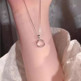 ESCOBAL สร้อยคอเงินแท้ Pink Chalcedony จี้เงินแท้ สร้อยมงคล สร้อยเปลี่ยนสี สร้อยแฟชั่น วาเลนไทน์