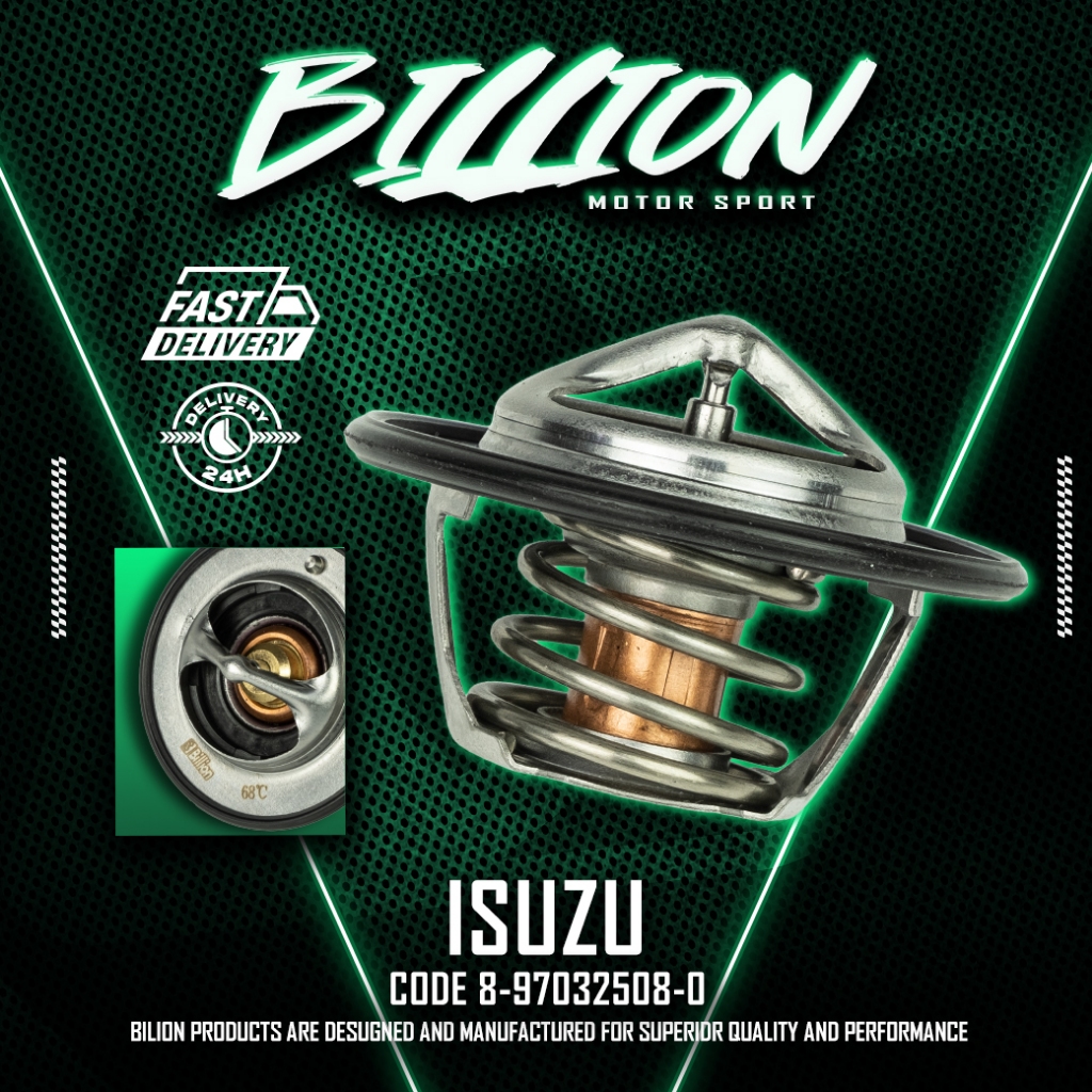 Billion Thermostat 68° วาล์วน้ำ Billion 68 องศา [Part No.8-97032508-0] D-MAX,ALL NEW D-MAX,1.9 BLUE 