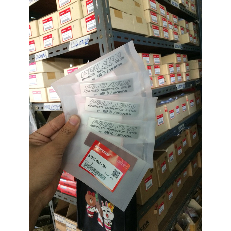 แผ่นเพลท Lebel ติดโปรอาม HONDA NSR150,NSR250,RS250,VRF400,VFR400,NR750 PROARM 2T/4T (แท้ศูนย์ฮอนด้า)