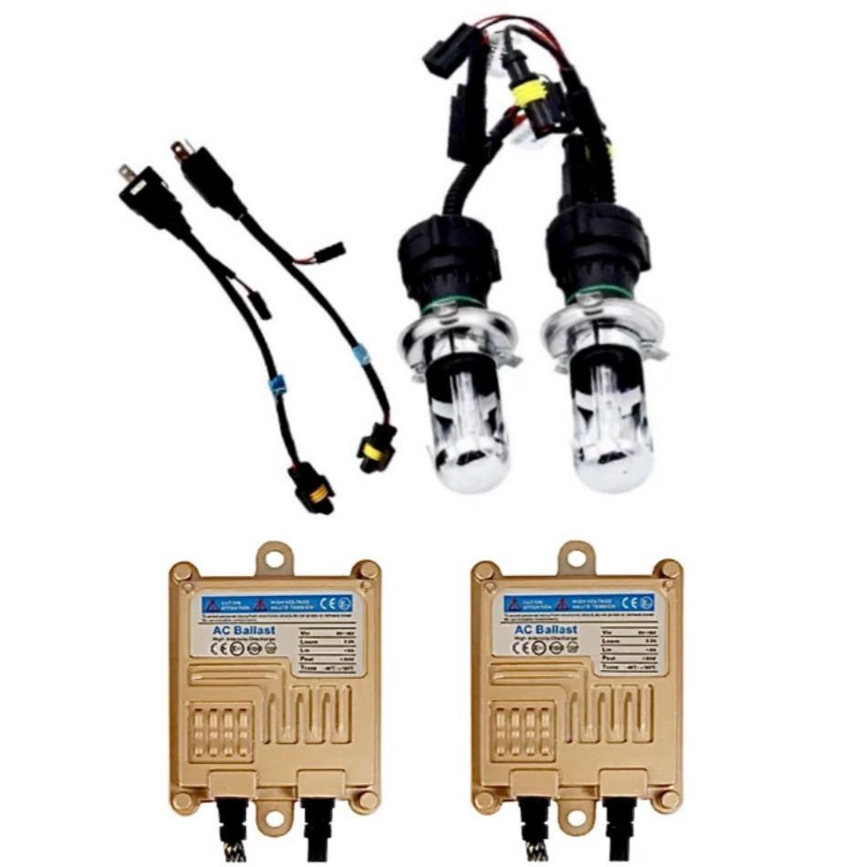 fd_24hr ชุดหลอดไฟหน้ารถ XENON 55W เป็นชุด1คู่ ขั้วH4-H/Lไฟต่ำสูงในหลอดเดียว มีค่าสี 4300K 6000K 8000