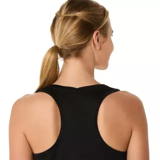 ASICS : 2012D145.001 ASICS SILVER TANK WOMEN RUNNING ผู้หญิง เสื้อกล้าม ของแท้ PERFORMANCE BLACK