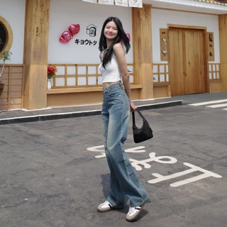กางเกงยีนส์ขากระบอก รุ่น Thiny Jeans