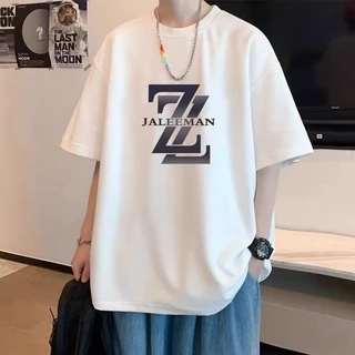 เสื้อยืดผู้ชาย คอกลม-แขนสั้น สกรีนลายสุดฮิต เสื้อยืดสตรีทแฟชั่นเท่ๆ โอเวอร์ไซส์คนอ้วน เสื้อผู้ชายฮิต ผ้านุ่มใส่สบาย