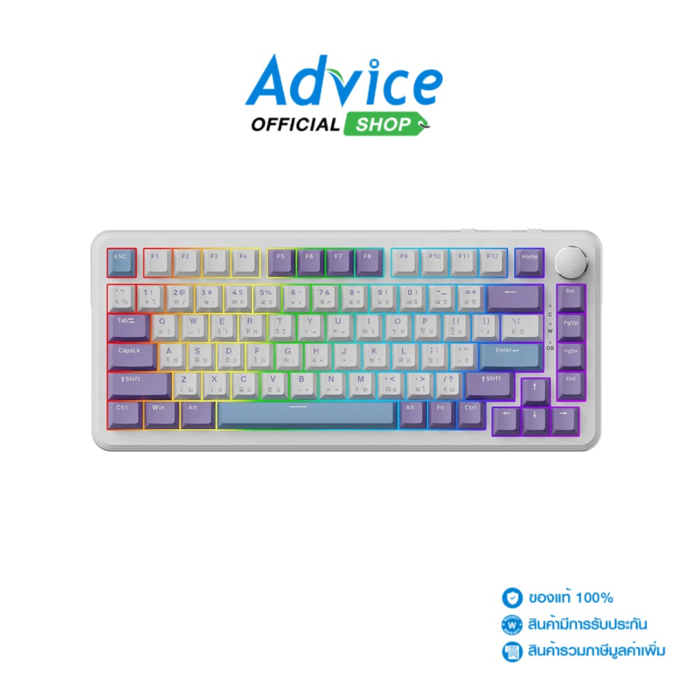 AJAZZ KEYBOARD (คีย์บอร์ด) AK820MAX MOUNTAIN MIST MAGNETIC SWITCH - A0166483