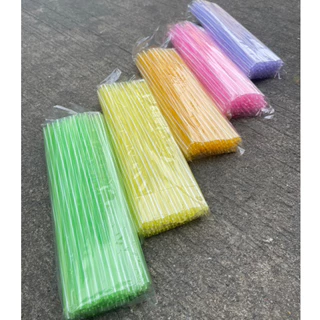 [ถูกสุด] หลอด หลอดดูดน้ำ (สั้น-ยาว-บิ๊ก) หลอดชานม ขายทีละ50ห่อ หลอดพลาสติกคละสี หลอดทำโมบาย หลอดเสียบไม้กฐินหลอดเสียบแบง
