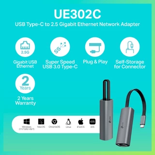 TP-Link UE300/ UE300C/ UE302C/ UE306 แปลง USB ให้เป็นช่องแลน USB Adapter รับประกัน 2 ปี