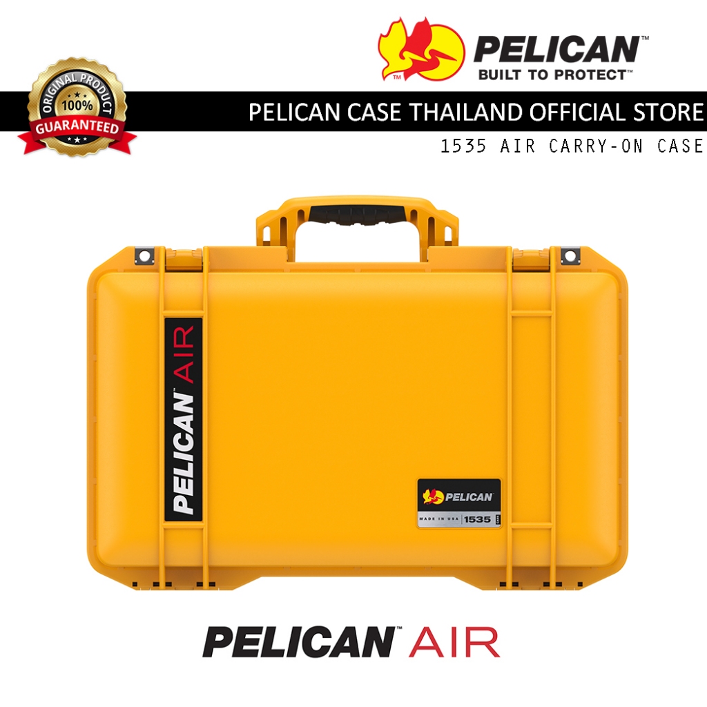 Pelican 1535 Air Carry on Case with Foam - Yellow - กล่องล้อลากกันน้ำ
