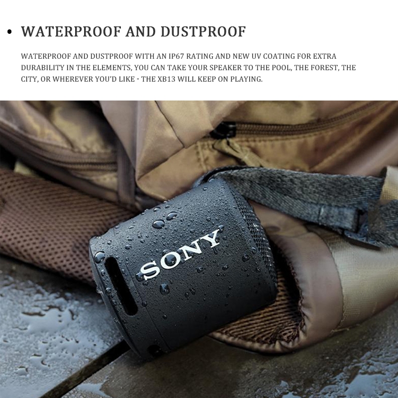 SRS-XB13 ลำโพงบลูทู ธ ลำโพงไร้สายแบบพกพาลำโพงกันน้ำกลางแจ้งซับวูฟเฟอร์ Wireless Bluetooth Speaker