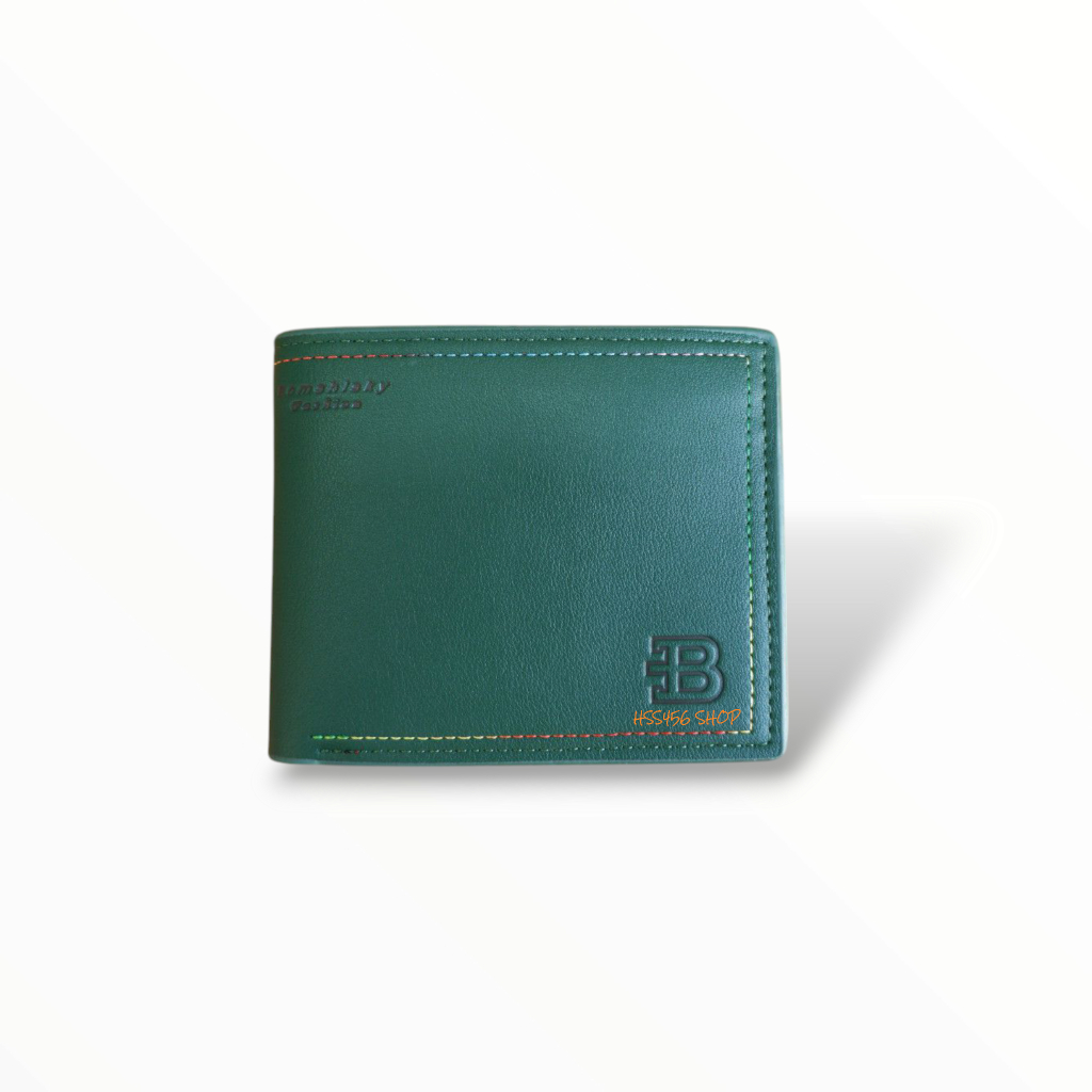 กระเป๋าสตางค์ใบสั้นผู้ชาย BOMSHISKY# LK-011 Bสีรุ้ง