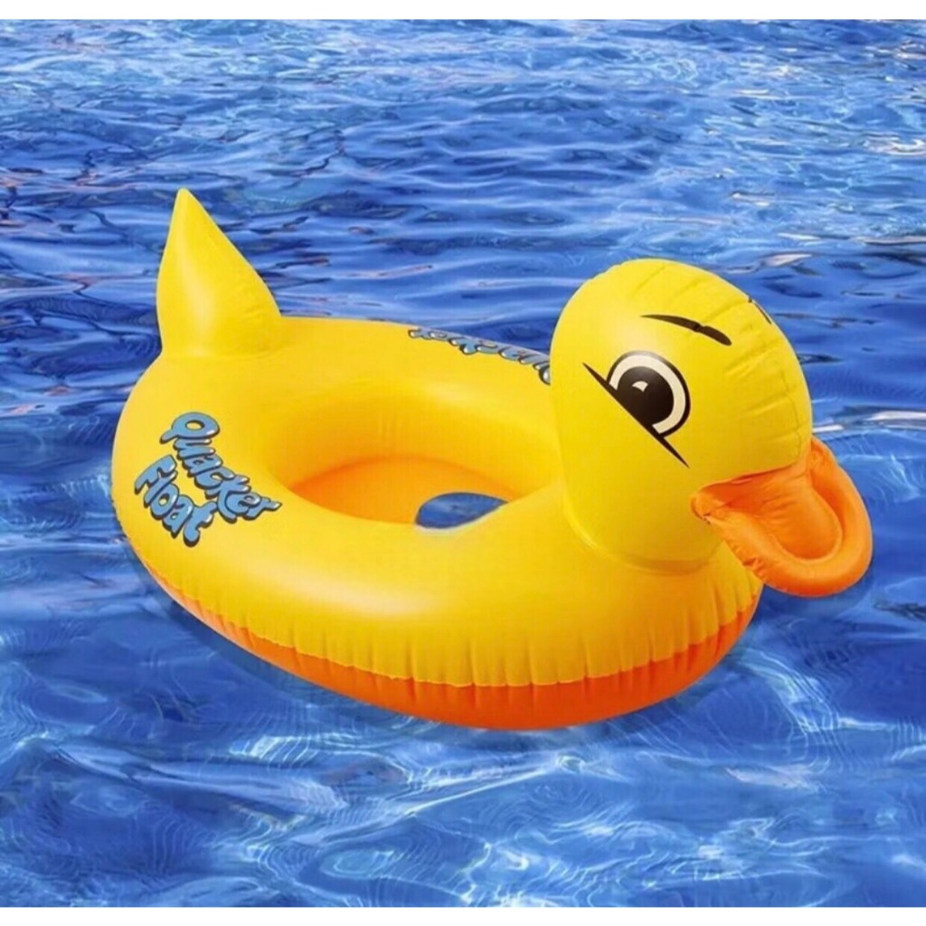 SKA ห่วงยางเด็ก ลายการ์ตูน หัวเป็ด ห่วงยางเป่าลม Cartoon swimming ring