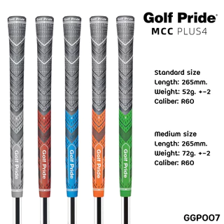 กริปไม้กอล์ฟ แบบ 1 ชิ้น (GGP007) GP MCC PLUS4 มีให้เลือก 2 ขนาด Standard และ Medium