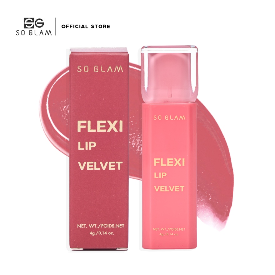 SO GLAM FLEXI LIP VELVET 104 I'M RUBY โซ แกลม เฟล็กซี่ ลิป เวลเวท 104 ลิปเฟล็กซี่soglam