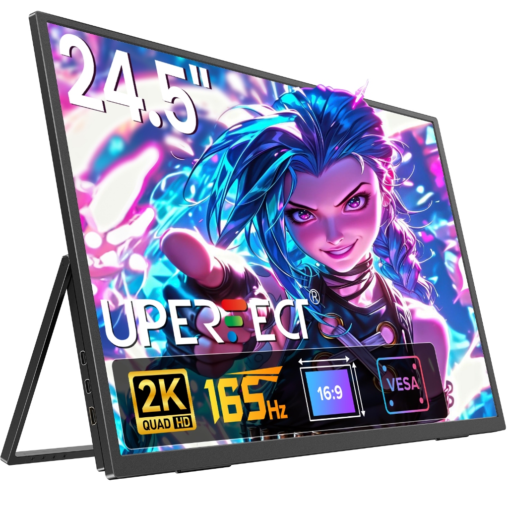 [ส่งจากไทย]UPERFECT   24.5/21 Inch Monitor  2560*1440/1080P 165/120HZ Computer Display  External Scr