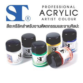 ST PROFESSIONAL ACRYLIC สีอะคริลิค 15ml 30ml