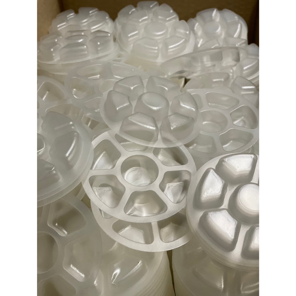 จานสีพลาสติกถูกมาก ** 100 ชิ้น** Plastic palette *CLEAR* 100 pcs.