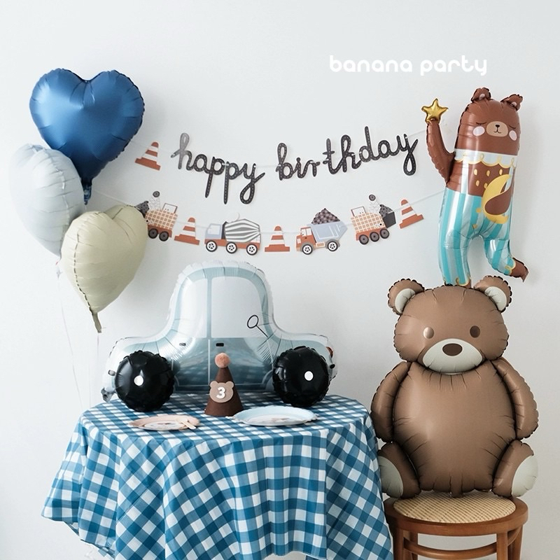 [พร้อมส่ง] ลูกโป่งฟอยล์หมี ลูกโป่งฟอยล์รถ ลูกโป่งฟอยล์สายรุ้ง ลูกโป่งฟอยล์เครื่องบิน ตกแต่งปาร์ตี้วันเกิด เด็กๆ ชอบ
