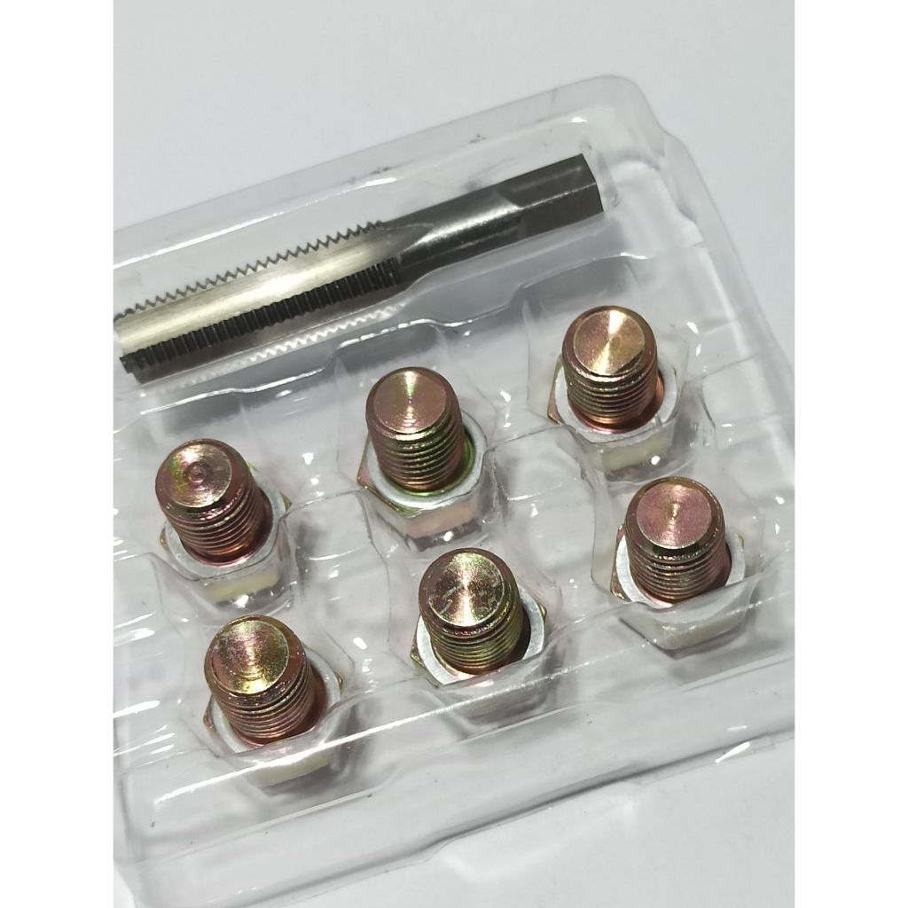 ชุดซ่อมเกลียวM13*1.25/ M13x1.5 /M15x1.5/M17x1.5 /M20x1.5 Set ประกอบด้วย ดอกต๊าป1ดอก และน็อตพร้อมแหวน