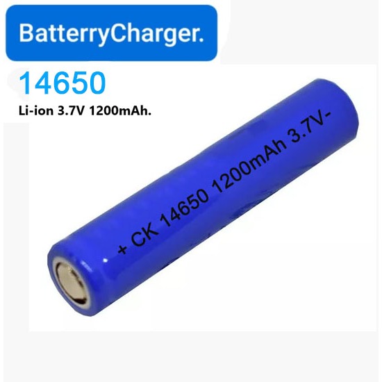 ถ่านชาร์จ Li-ion CK 14650 1200mAh 3.7V Rechargeable Batteries ราคาต่อ 1 ก้อน