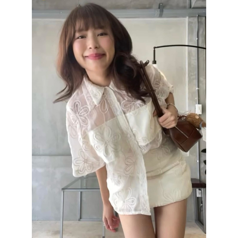 ส่งต่อเสื้อ/ชุดเซ็ต set Lookbooklookbook (Size.XS ,S M และ L) Layla shirt & potato shorts (used) เสื