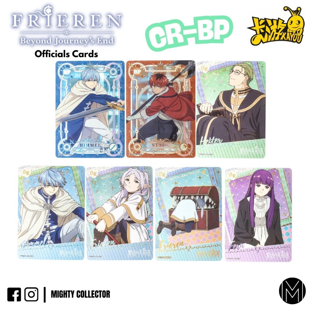 Frieren: Beyond Journey's End Kayou Serie 1 Cards - Officials Cards - NM/Mint Condition - CR and BP Cards