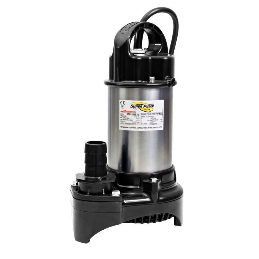 Mitsubishi SSP255s ปั๊มไดโว่สำหรับน้ำสะอาด 250w 220v