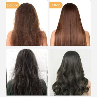 VENZEN ครีมหมักผม ซ่อมแซมผมระดับซาลอน ไม่ต้องอบไอน้ำ เคราตินบำรุงผม ครีมหมักผมเสีย V07