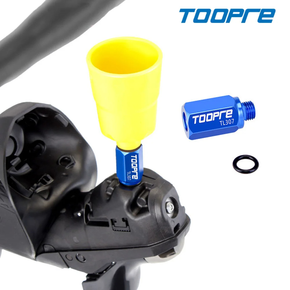 Toopre ชุดกรวยเติม/ไล่น้ำมันเบรคจักรยาน สำหรับเบรคน้ำมัน Shimano ทุกรุ่น พร้อมอะแดปเตอร์ต่อใช้งานกับชุดมือเบรคเสือหมอบ
