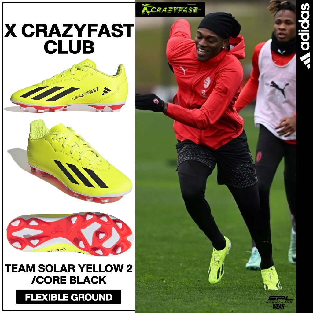Adidas อาดิดาส รองเท้าฟุตบอล รองเท้าสตั๊ด สำหรับเด็ก KD X Crazyfast Club Flexible Ground IF0717 (150