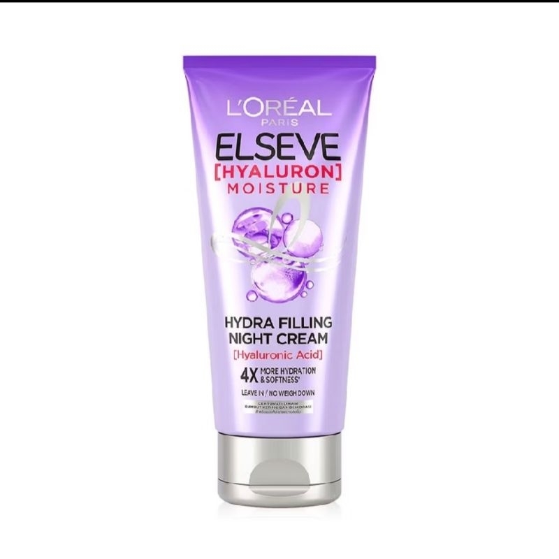 [NEW ] L'Oreal Paris Elseve Hyaluron Moisture Hydra Filling Night Cream 150ml.