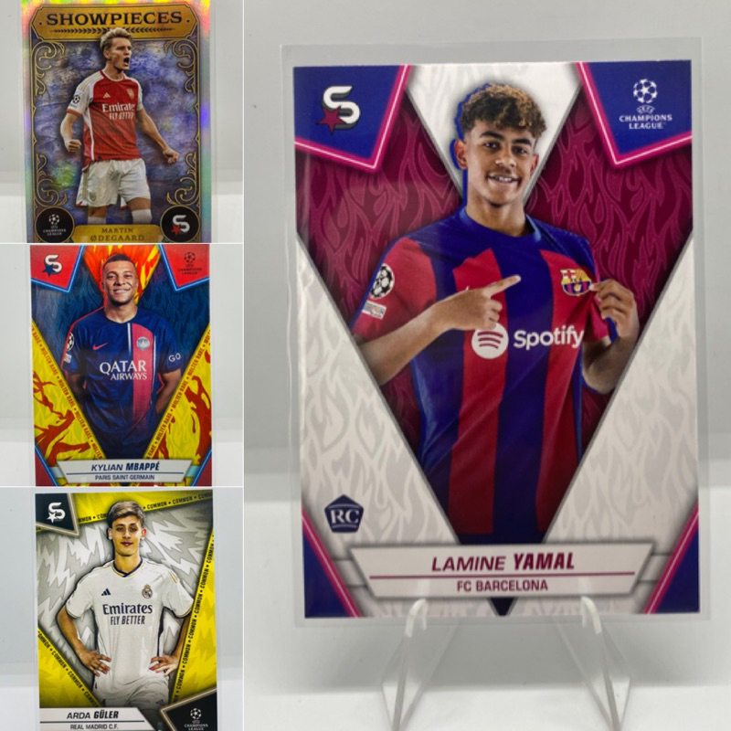 การ์ดฟุตบอล 2023-24 Topps Superstars UEFA (Lamine Yamal #48 RC)