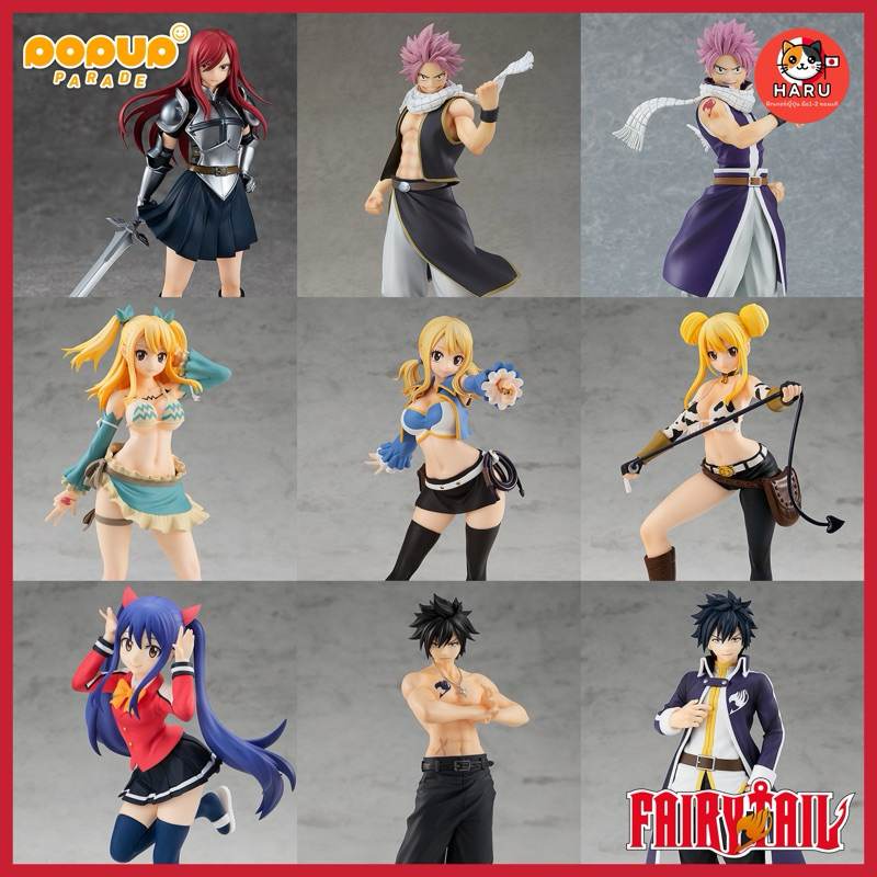 [พร้อมส่ง/มือ1-2/ของแท้] Lucy, Wendy, Erza, Gray, Natsu - POP UP PARADE - FAIRY TAIL แฟรี่เทล Figure