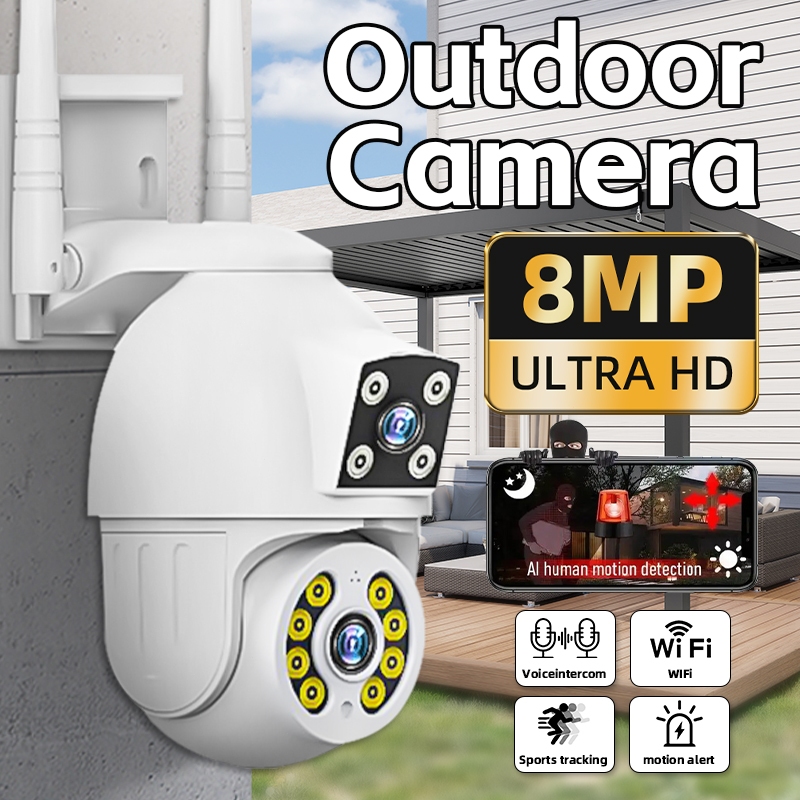 cctv cctv cctv กล้องวงจรปิด 360 wifi กล้องวงจรปิดไร้สาย อยู่ไกลแค่ไหนก็ดูได้ Full HD 5MP Wirless กล้