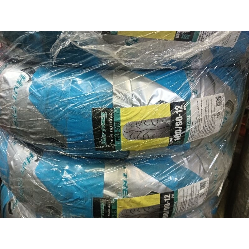 ยางนอก 100/90-12 HUT ฮัท 519TL