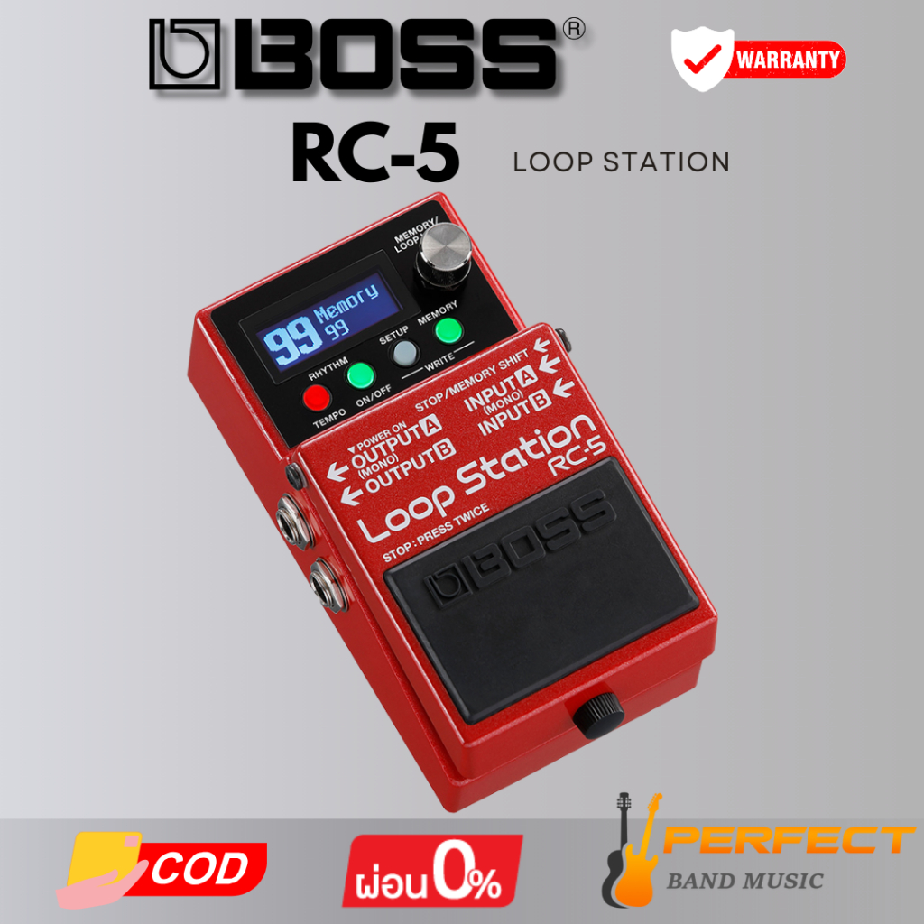 เอฟเฟค Loop BOSS RC-5 Loop Station [ผ่อน 0% 10เดือน]
