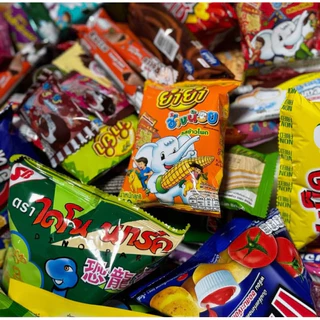 เซตขนมสุ่มขนม30ชิ้นสุดคุ้ม!!! ห่อล่ะ5บาท(5ห่อ)+ห่อล่ะ1-3บาท (25ห่อ) รวม30ชิ้นคละกันนะคะ