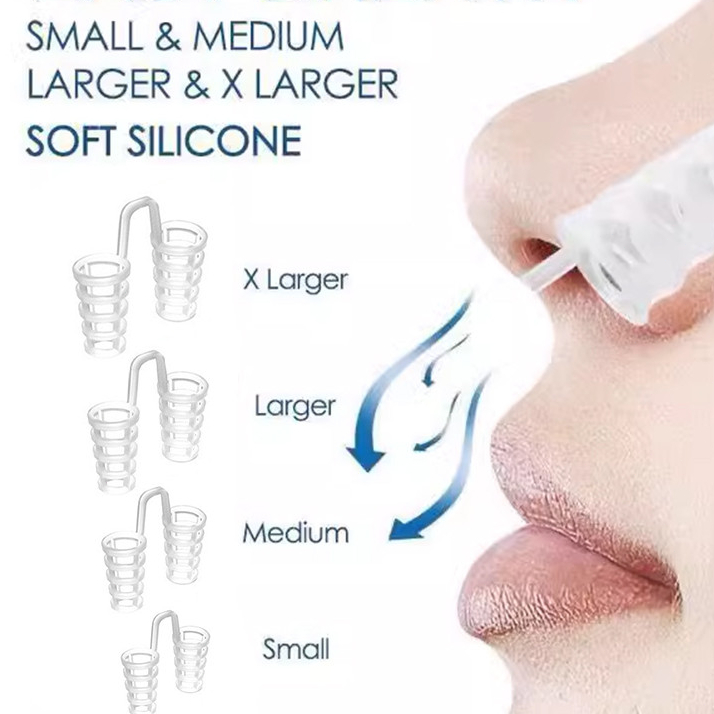 Build wings ซิลิโคนป้องกันกรนปลั๊กจมูก mini-stop  breath aid stop snore อุปกรณ-em