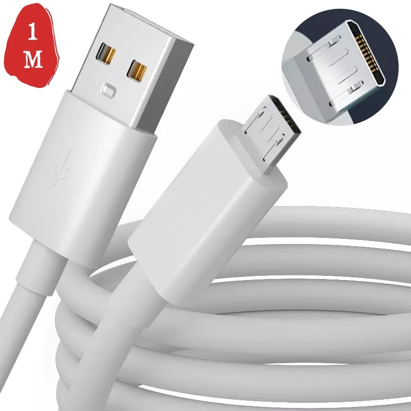 AUKKI สายชาร์จไมโครยูเอสบี สายชาร์จแอนดรอยด์ ายชาร์จ Micro USB 1/2 เมตร สาย Mini-B V3 Cable