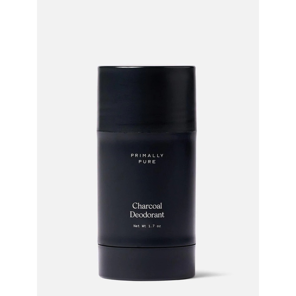 สเปรย์ระงับกลิ่นกาย Primally Pure Charcoal Deodorant 1.7oz ป้องกันการระคายเคืองและปรับปรุงสุขภาพผิวและความสมบูรณ์โดยรวม